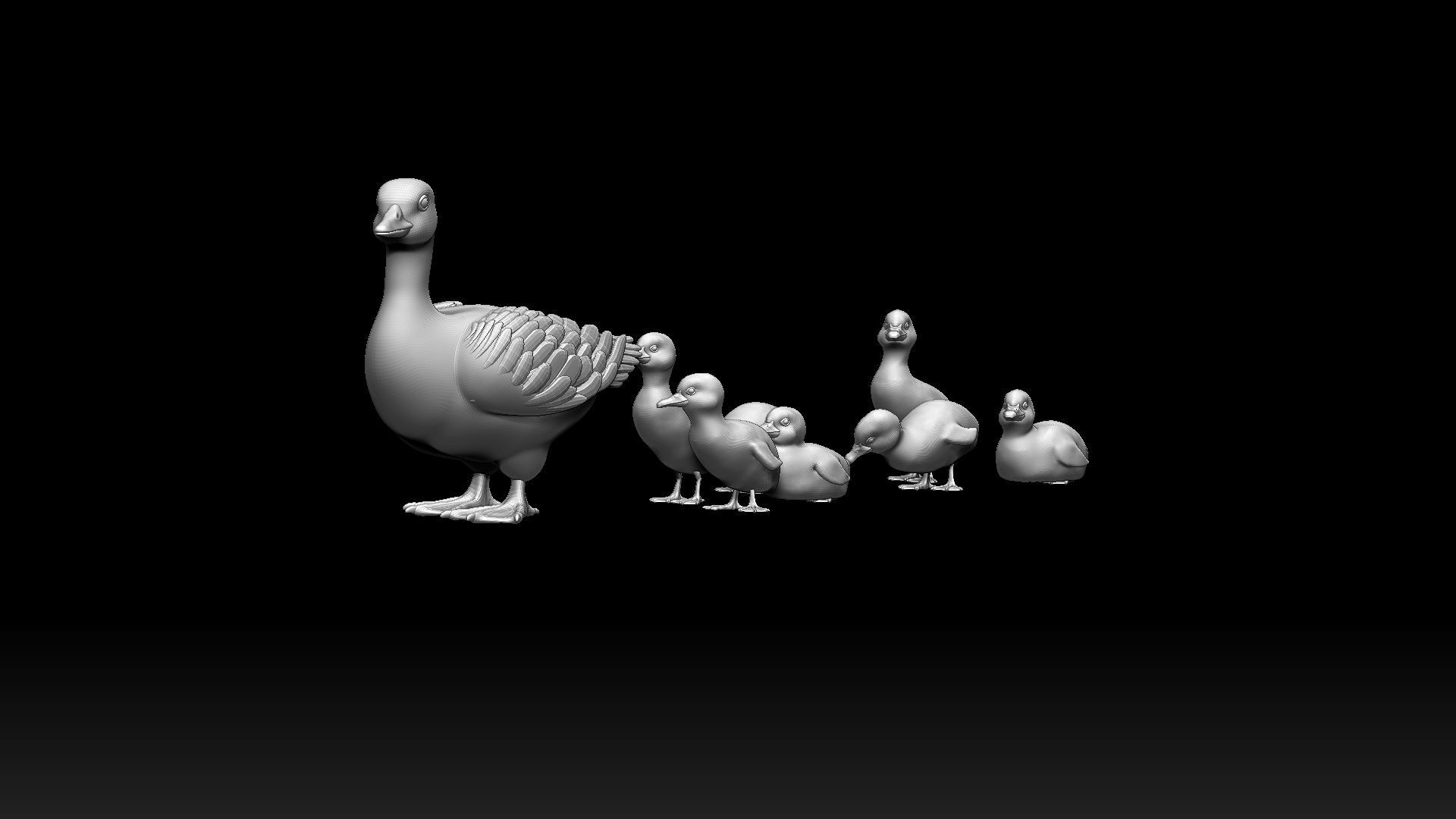 duckling duck 3D model_13