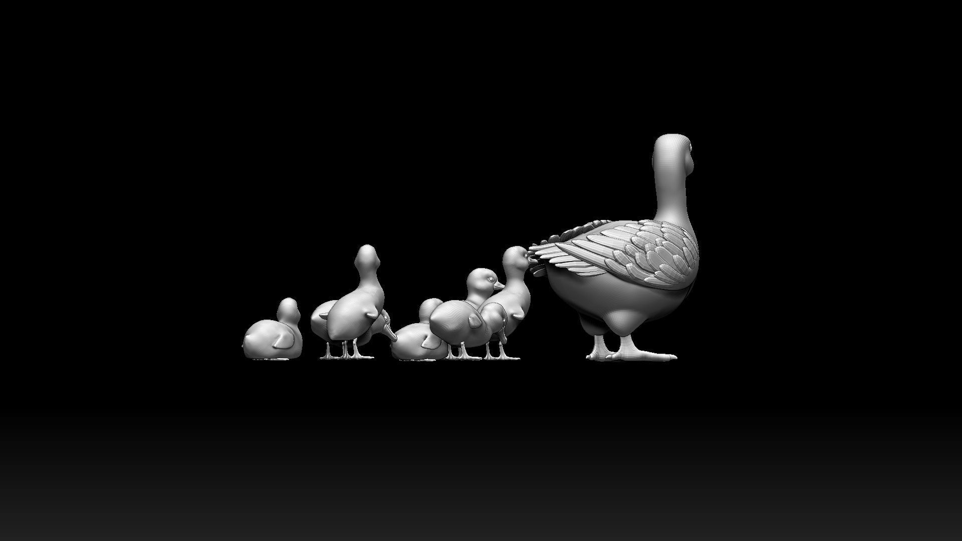 duckling duck 3D model_15