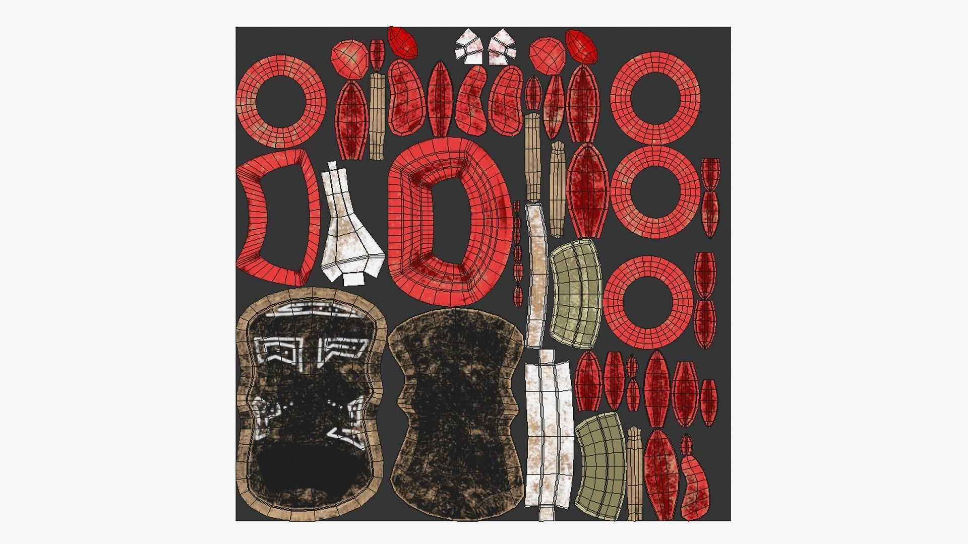 10 Tribal Mask J Collection - Costume Character Design _80