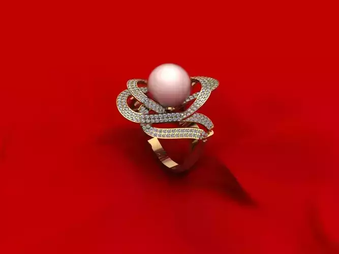 Round Pear Women Ring R10