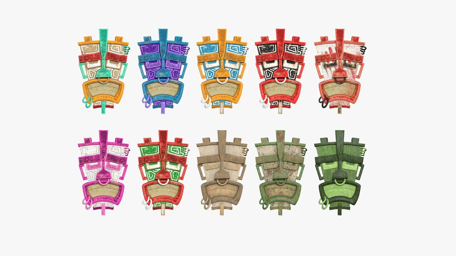 100 Tribal Masks Super Collection - Costume Character Design _8