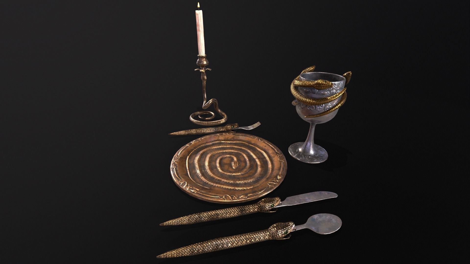 Snake King Set  3D Model Collection_11