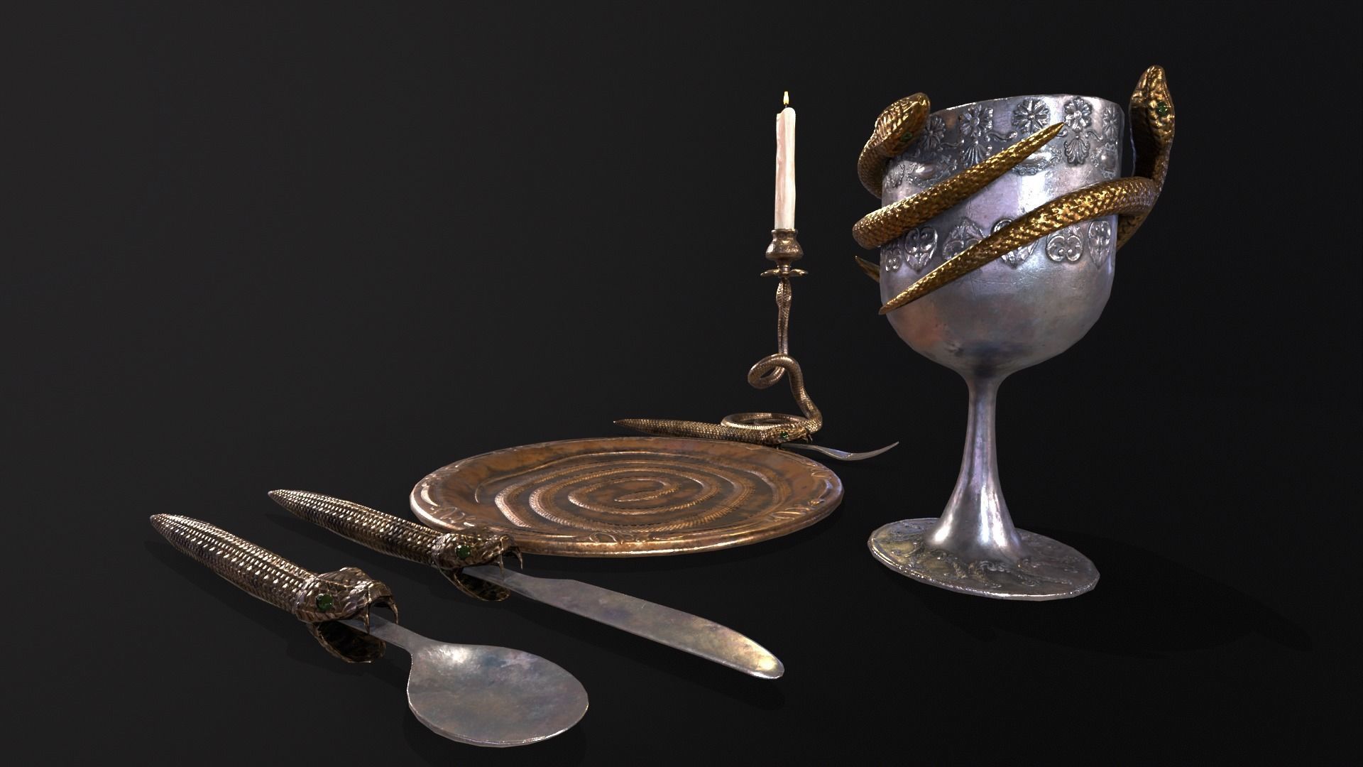 Snake King Set  3D Model Collection_14