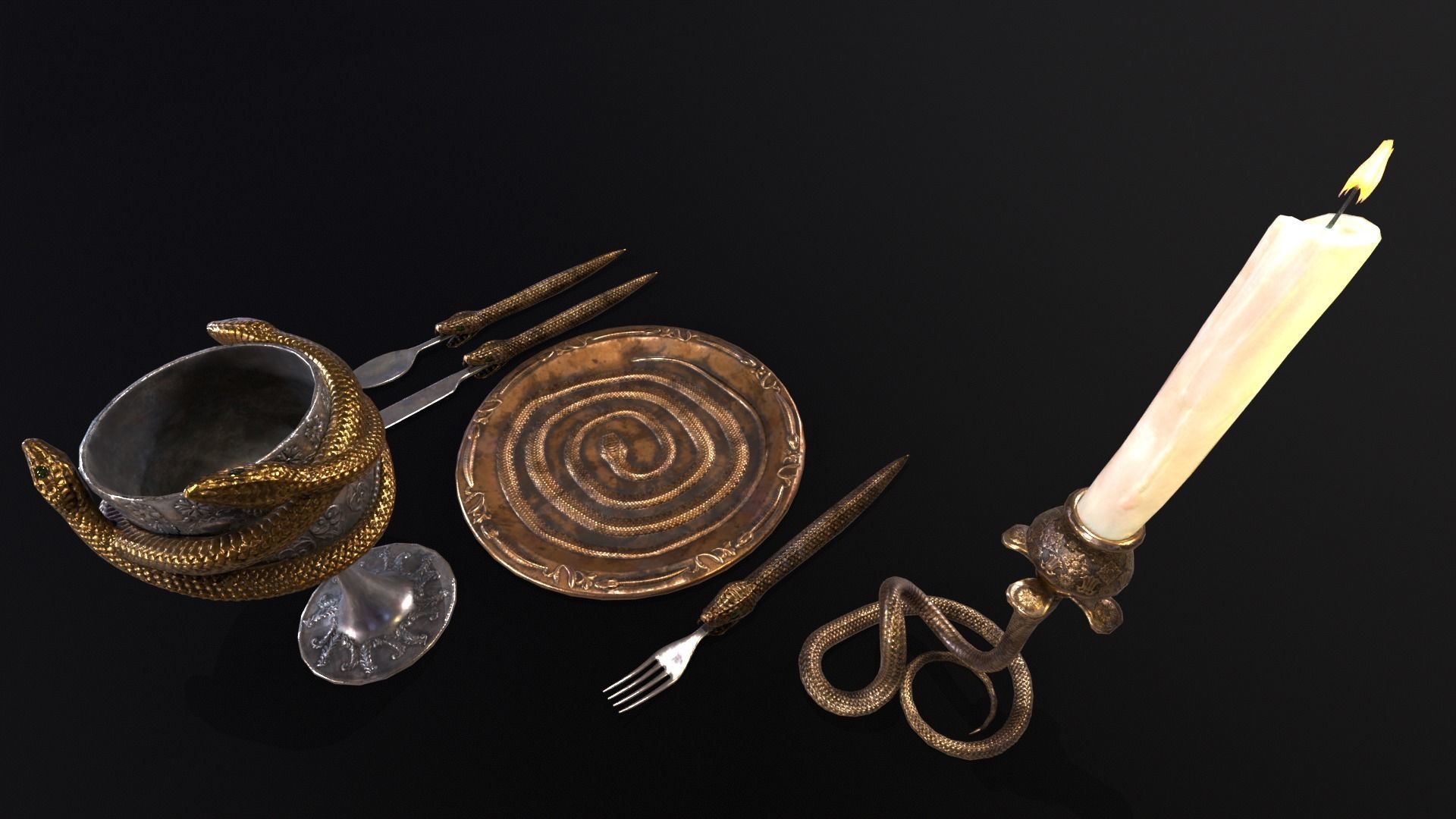 Snake King Set  3D Model Collection_23