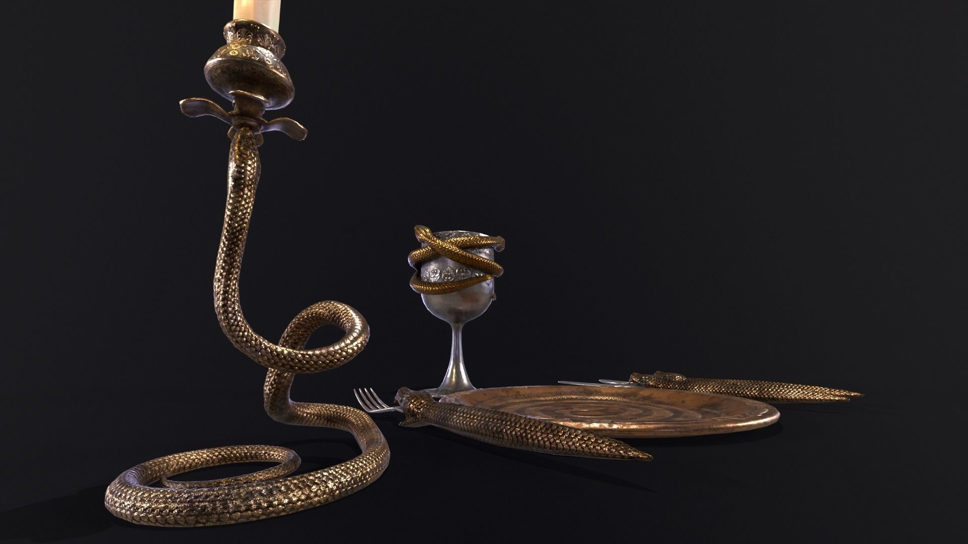 Snake King Set  3D Model Collection_12