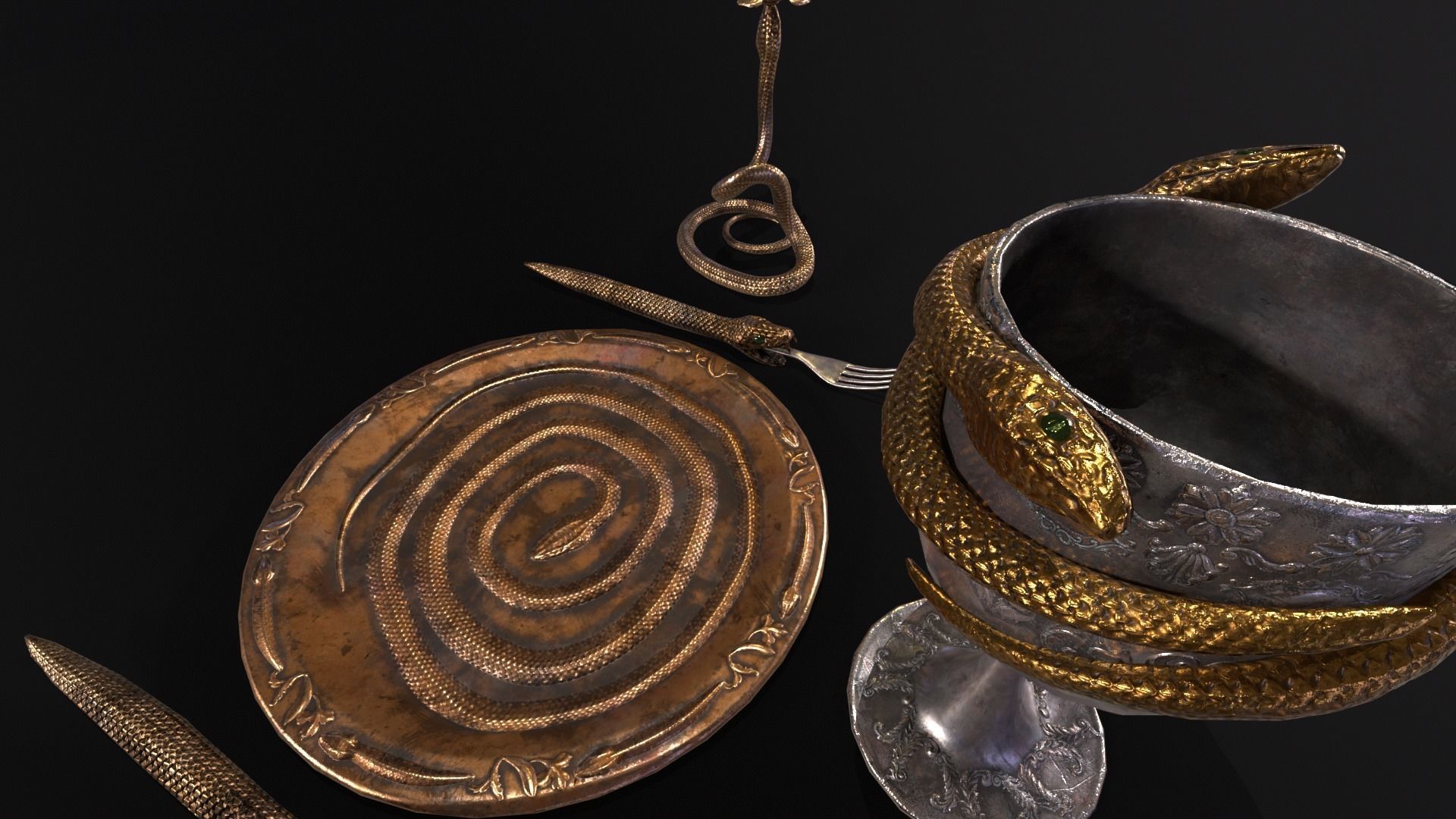 Snake King Set  3D Model Collection_25