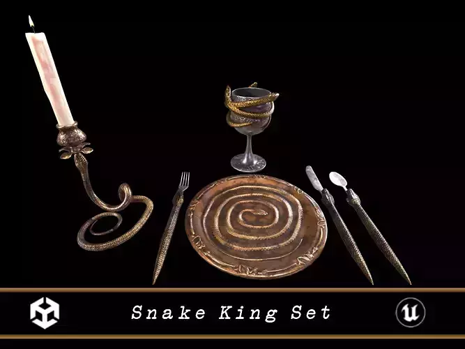 Snake King Set  3D Model Collection