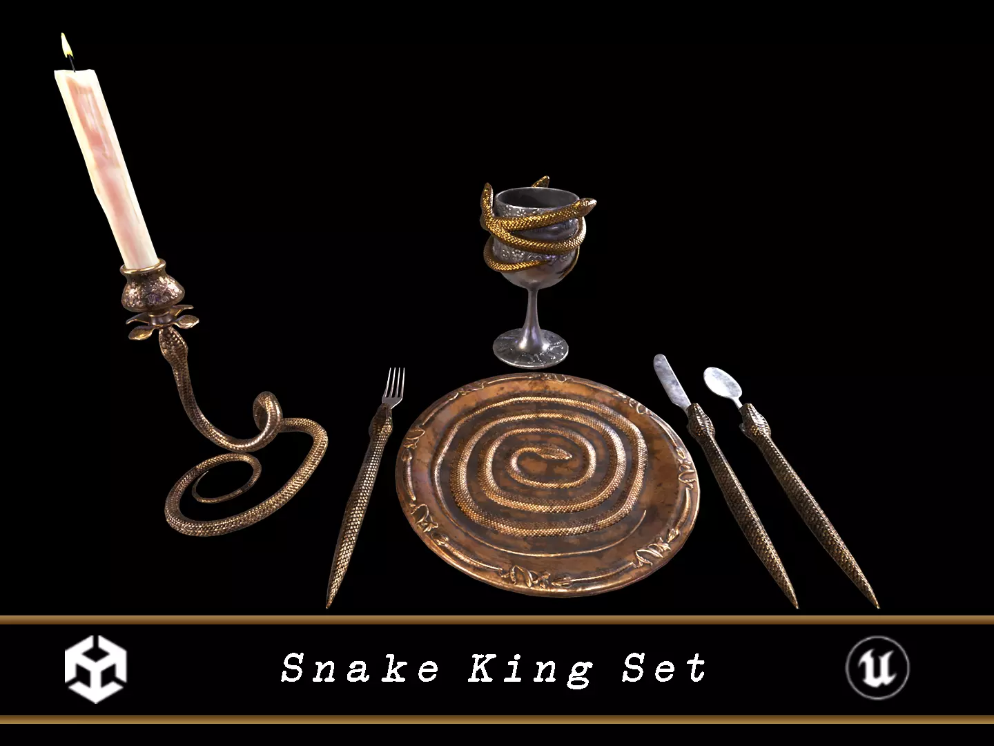 Snake King Set  3D Model Collection_0