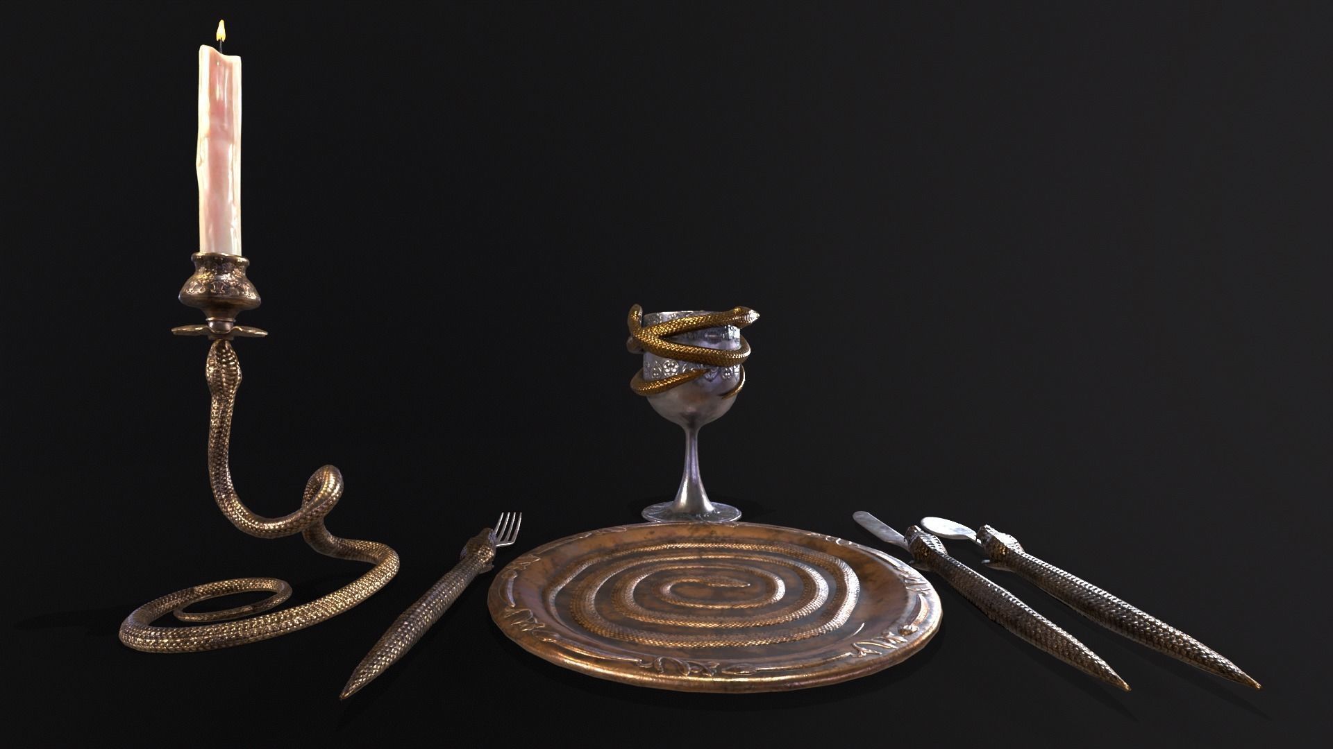 Snake King Set  3D Model Collection_10