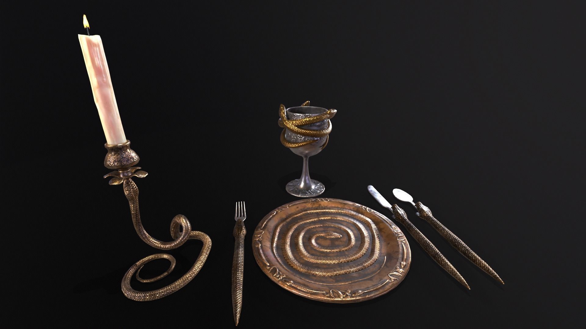 Snake King Set  3D Model Collection_15