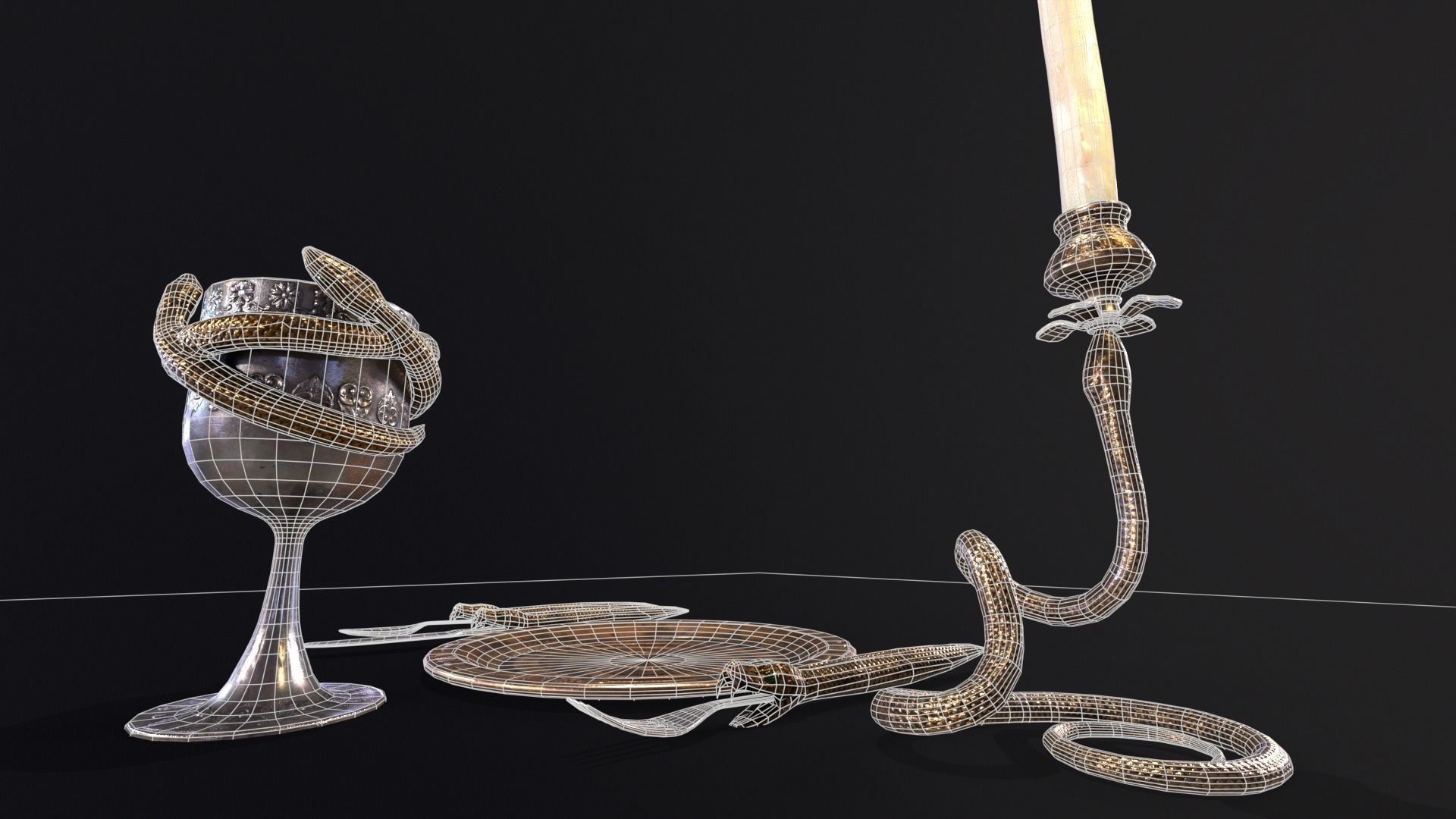 Snake King Set  3D Model Collection_16