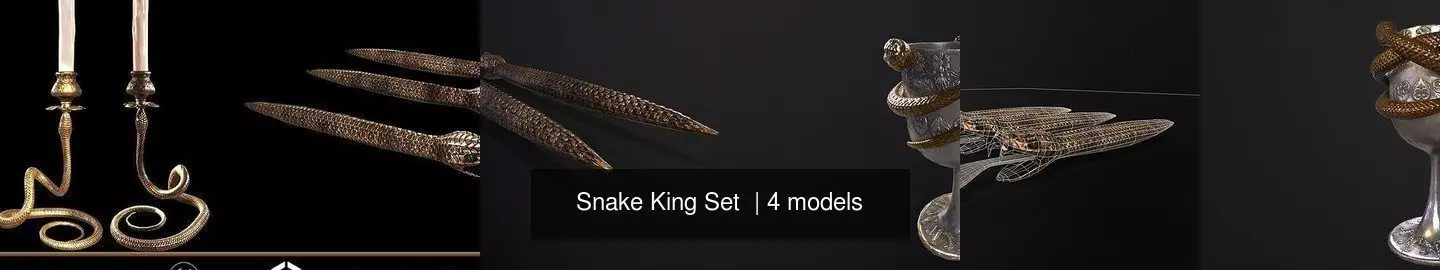 Snake King Set  3D Model Collection_5