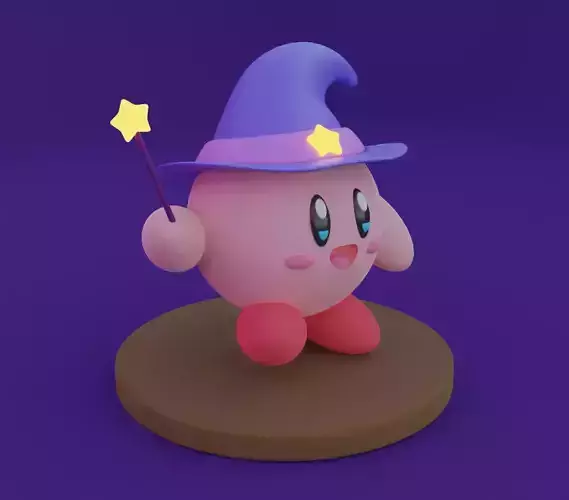 Kirby halloween version 3d model for 3D print