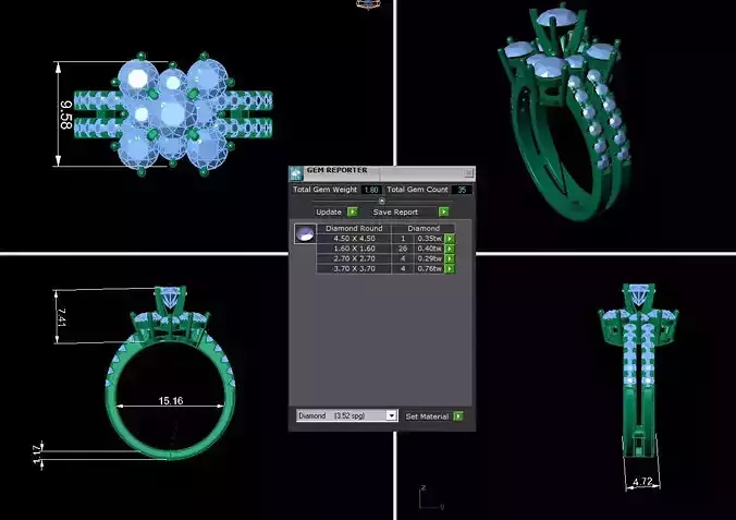 Women Diamond Ring R11