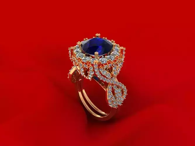 Creative Round Stone Ring R8