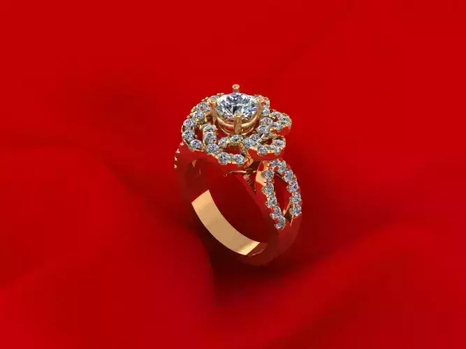 Flower Diamond Ring R10