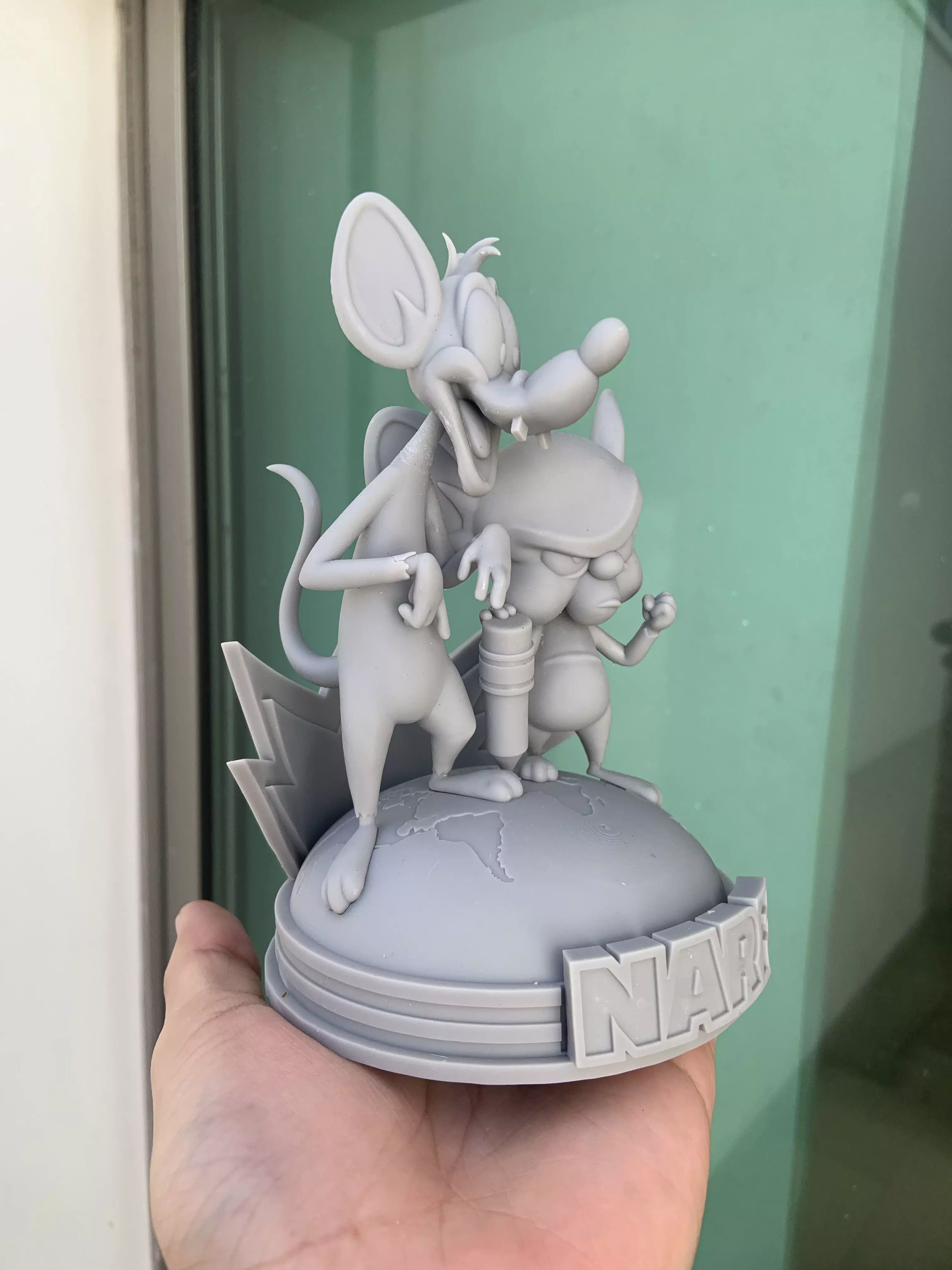 Pinky and the brain 3D print model_0