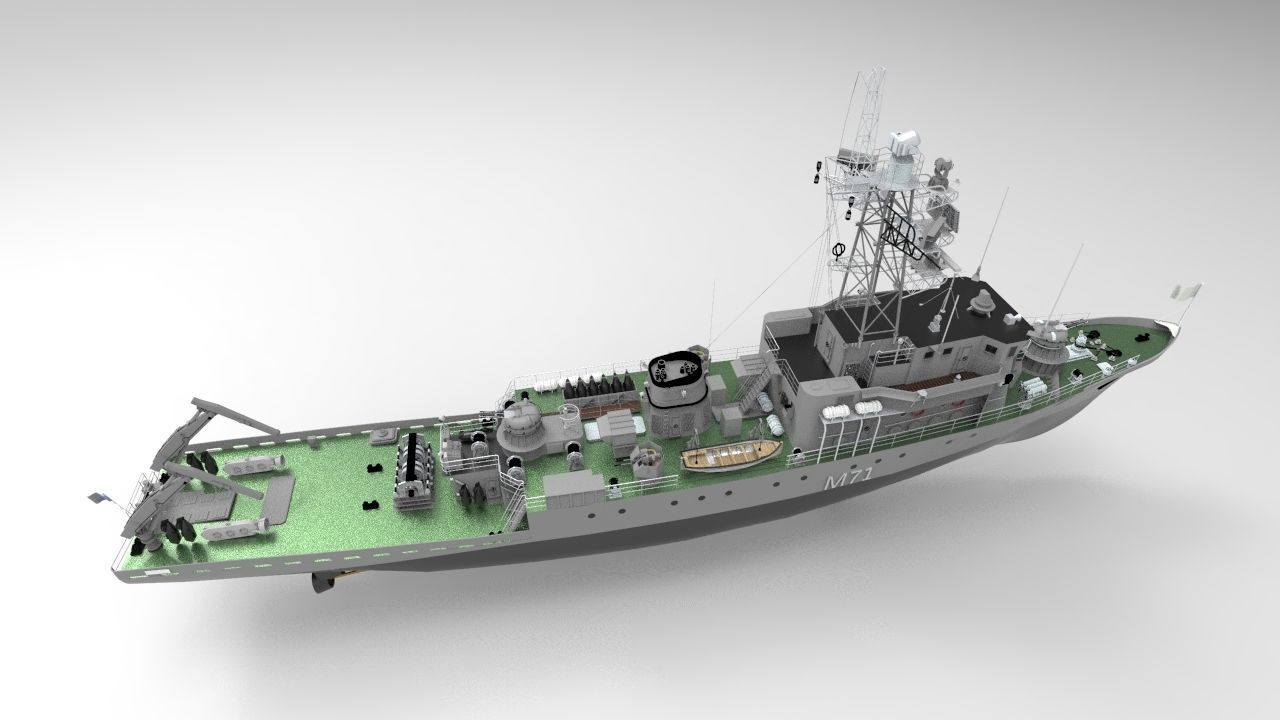 Russian Countermine Vessel 3D model_5