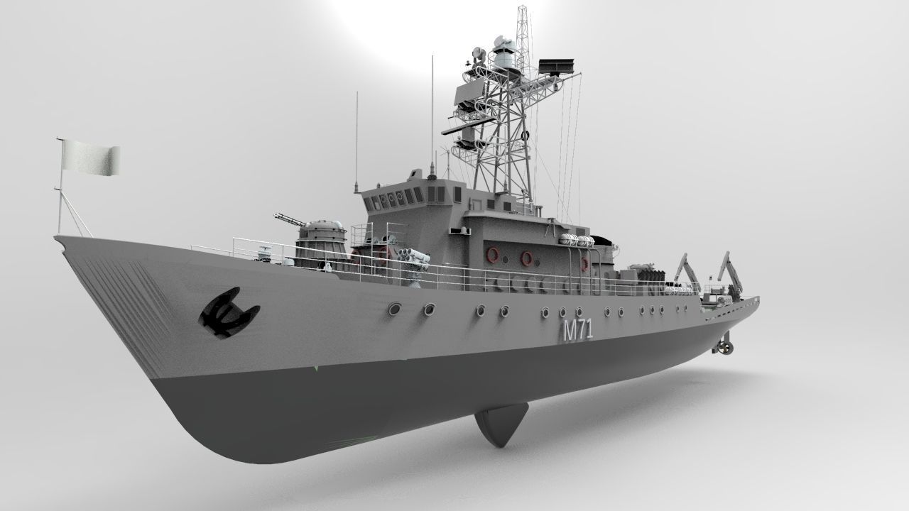 Russian Countermine Vessel 3D model_1