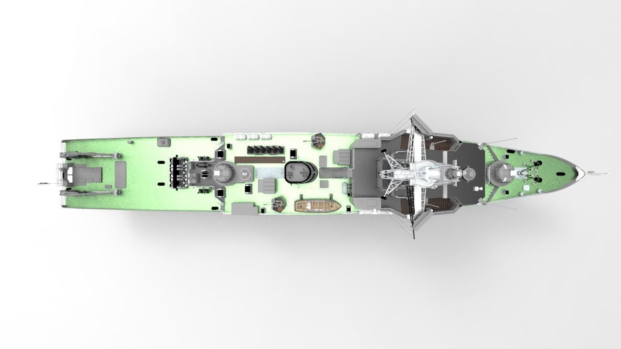 Russian Countermine Vessel 3D model_6