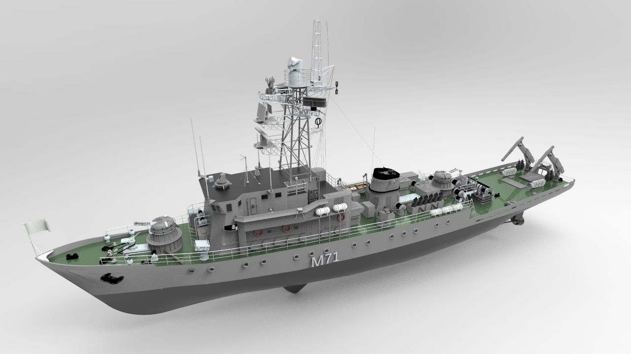 Russian Countermine Vessel 3D model_4