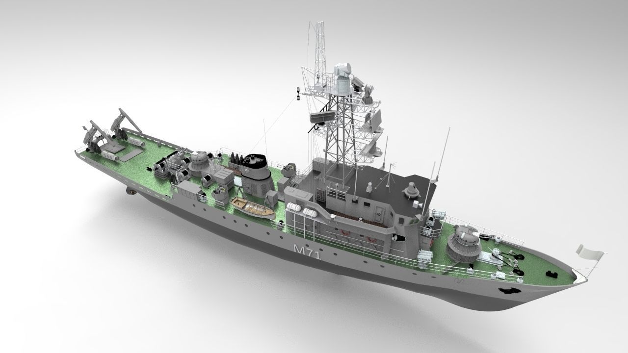 Russian Countermine Vessel 3D model_2