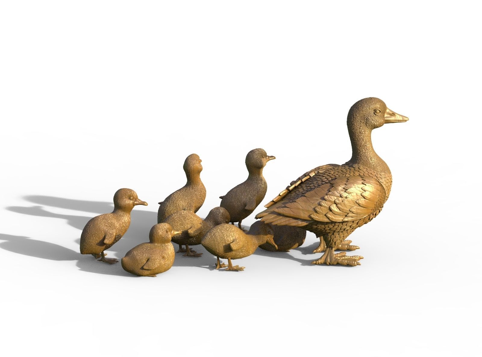 duckling duck 3D print model_1