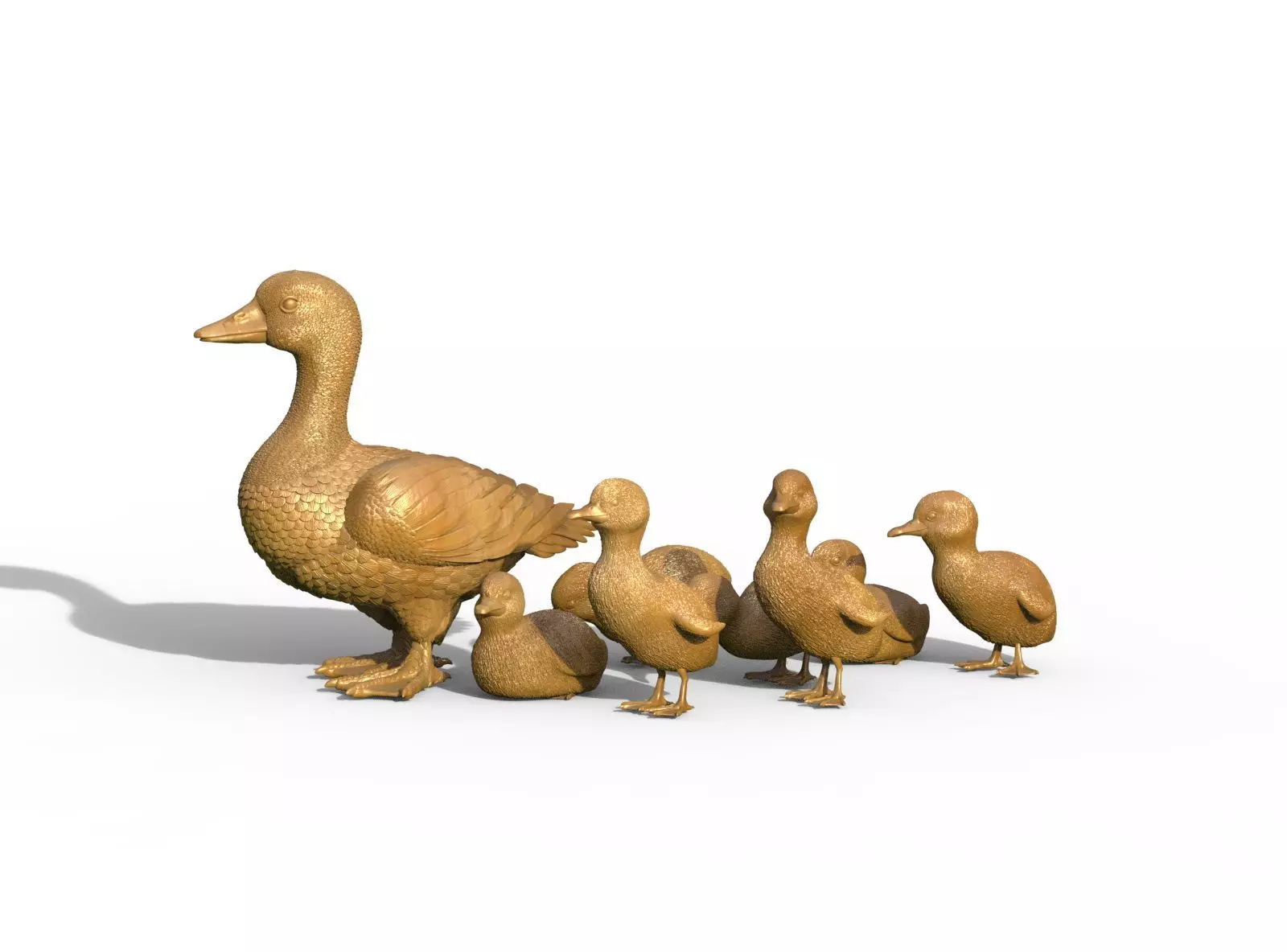 duckling duck 3D print model_0