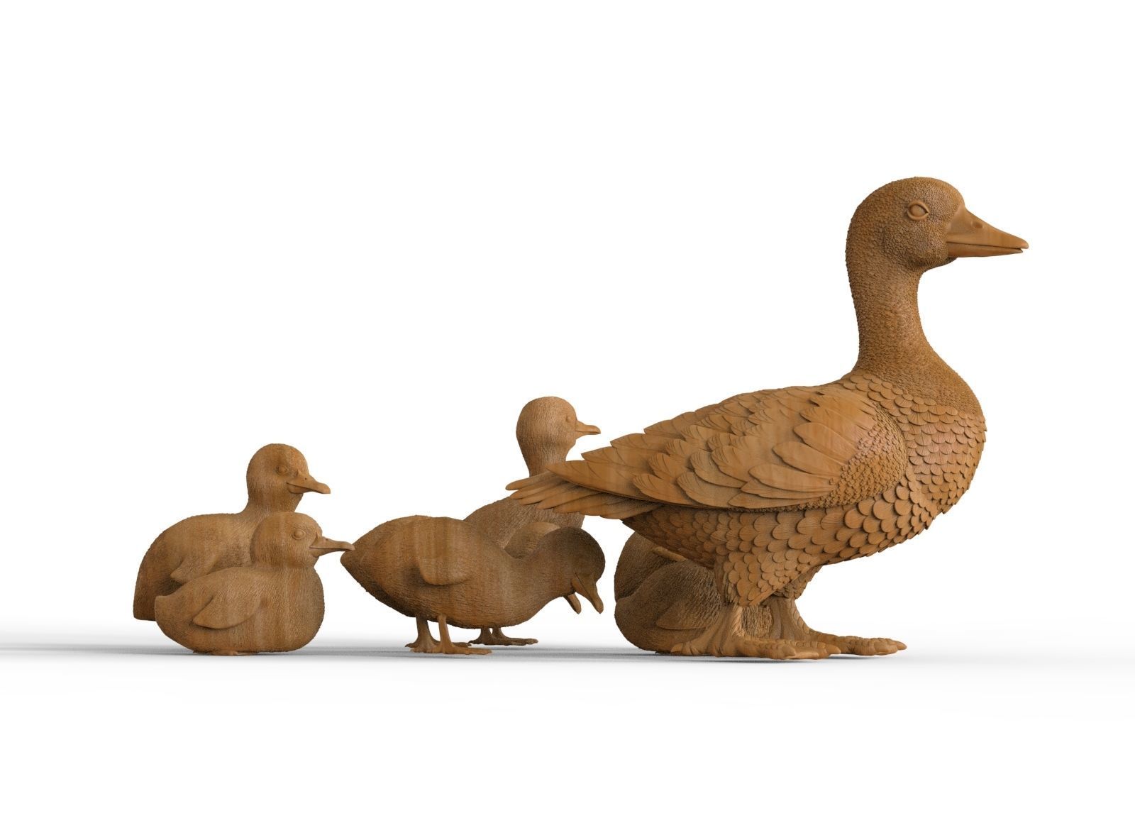 duckling duck 3D print model_3