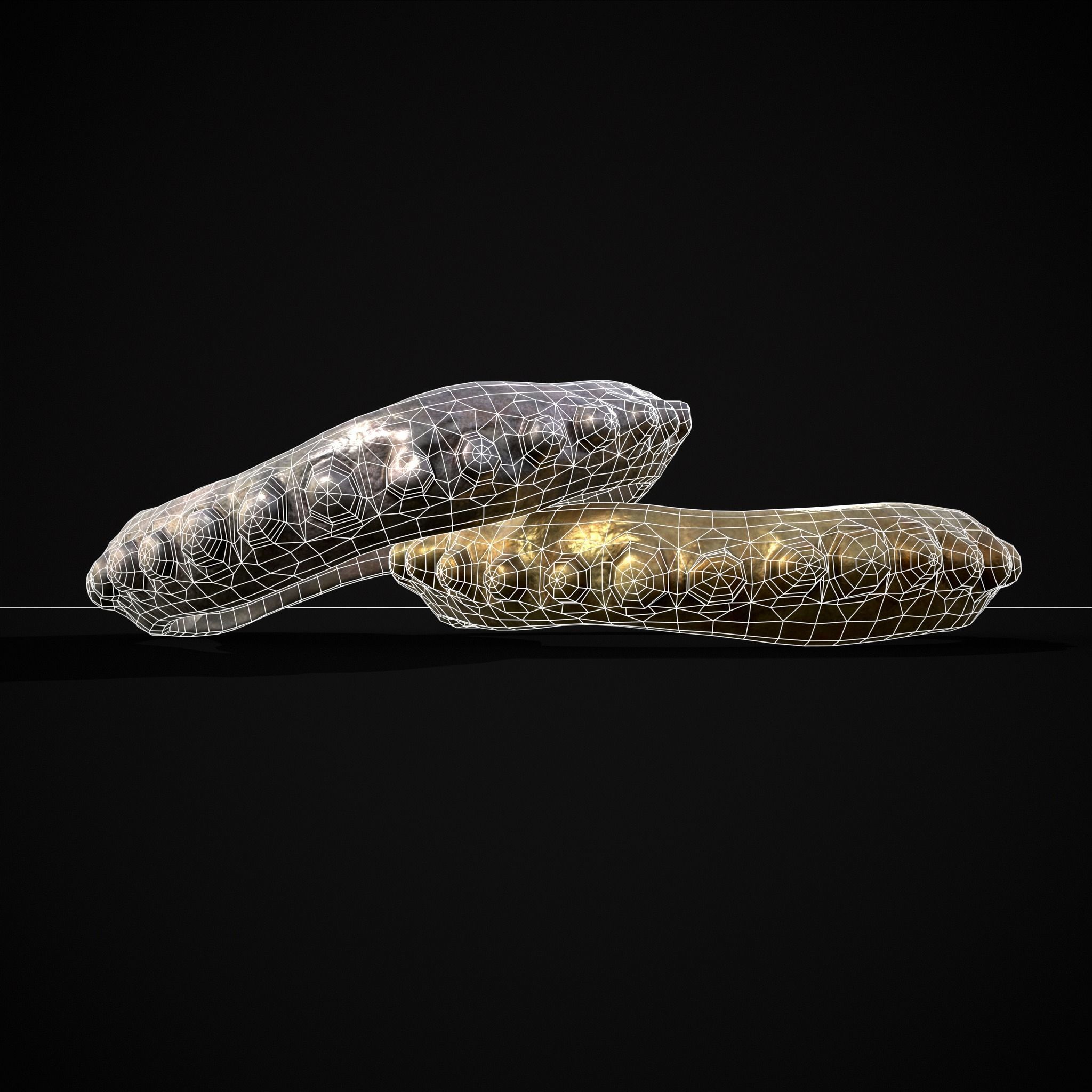 Beaded Roman Ring Low-poly 3D model_12