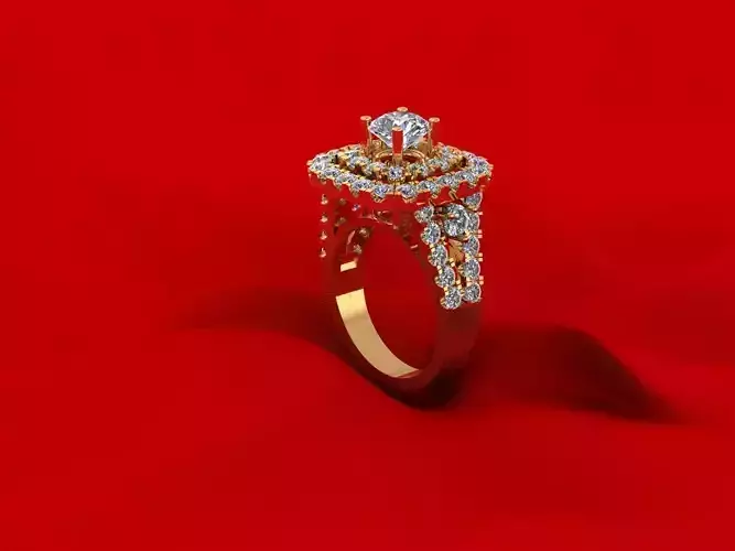 Halo Engagement Ring R5