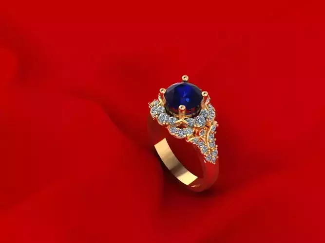 Halo Women Wedding Ring R8