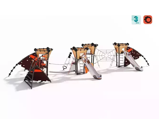 Outdoor Kids Playground - 007 3D model