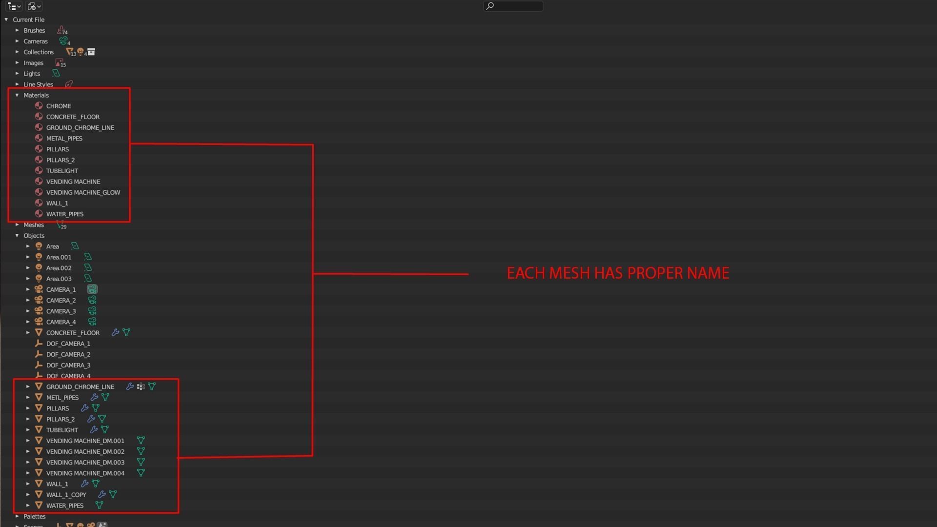 Realistic Parking Lot Low-poly 3D model_12