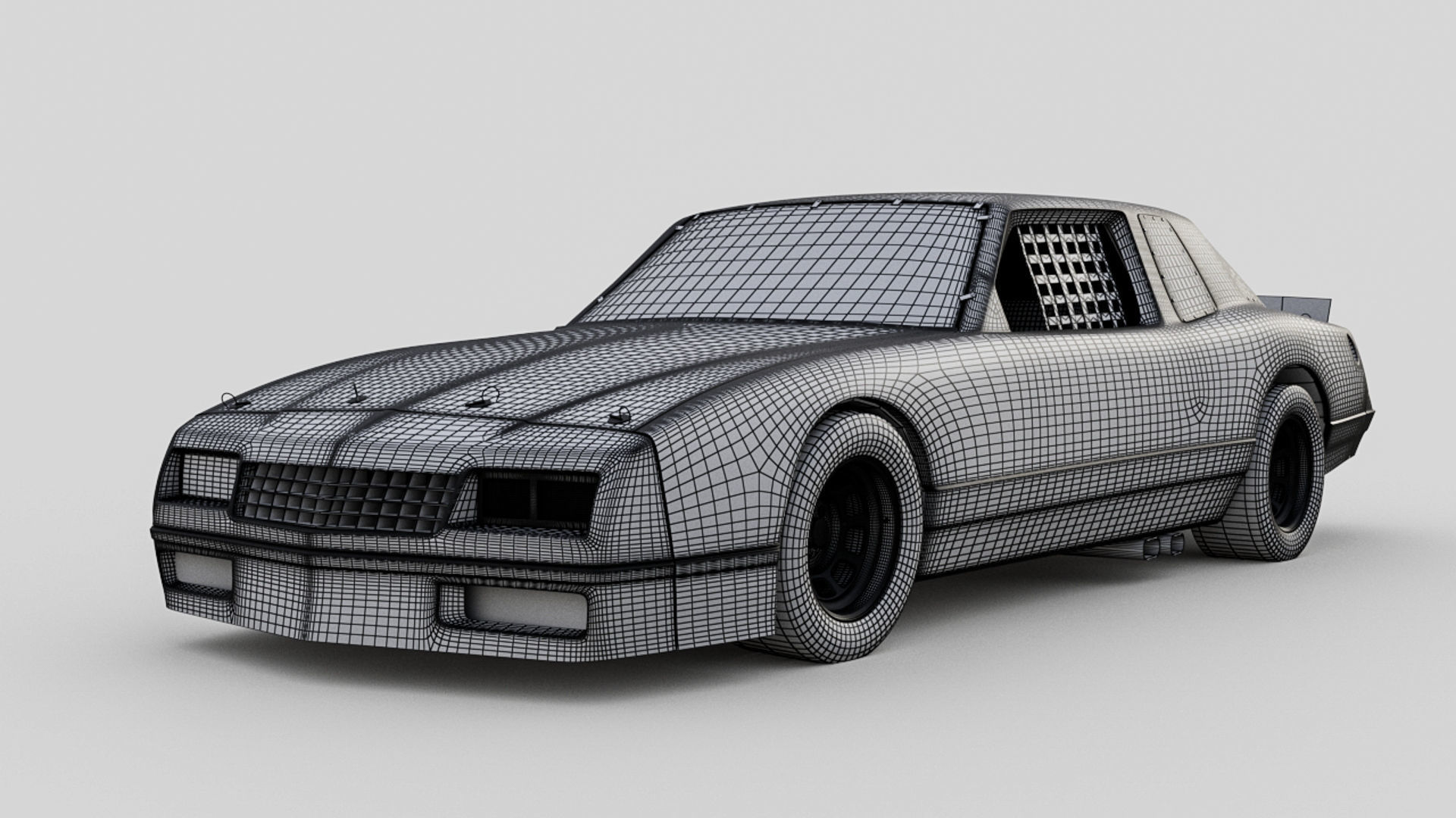 1986 Chevy Monte Carlo - Stock Car 3D model_13