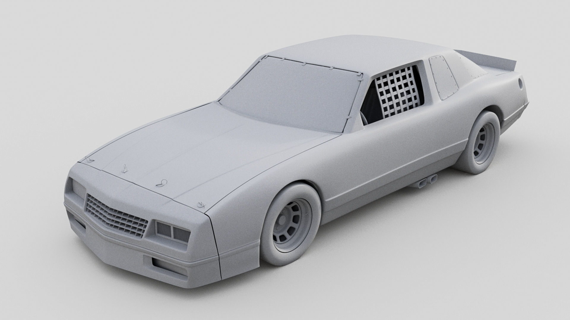 1986 Chevy Monte Carlo - Stock Car 3D model_8