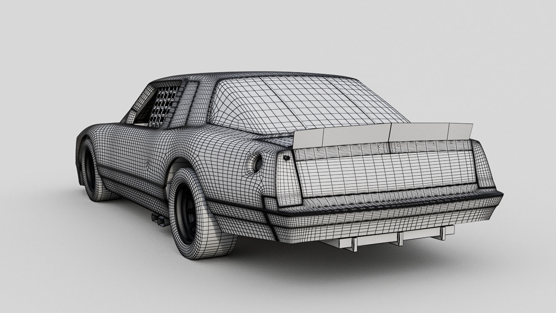 1986 Chevy Monte Carlo - Stock Car 3D model_15
