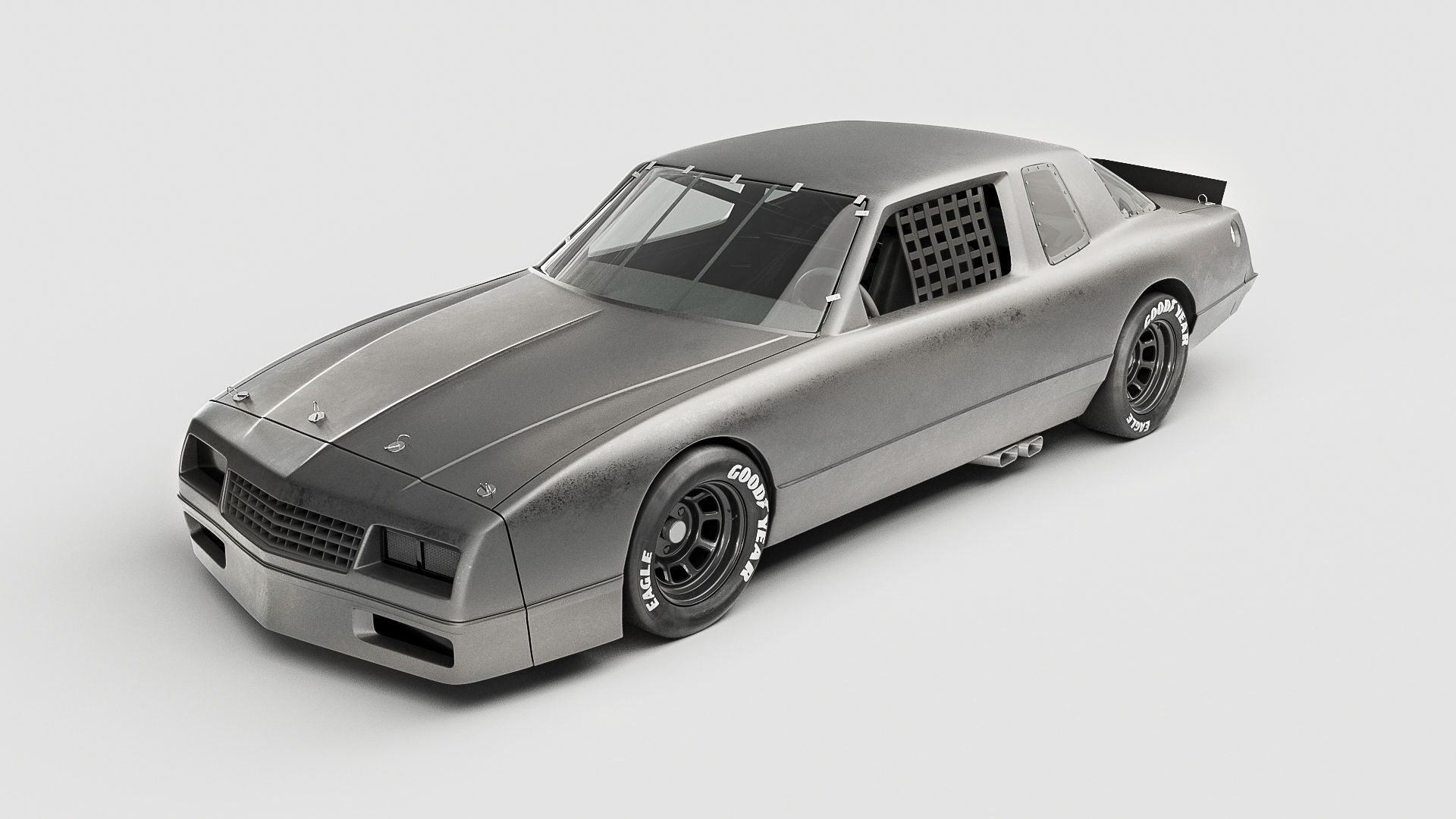 1986 Chevy Monte Carlo - Stock Car 3D model_1