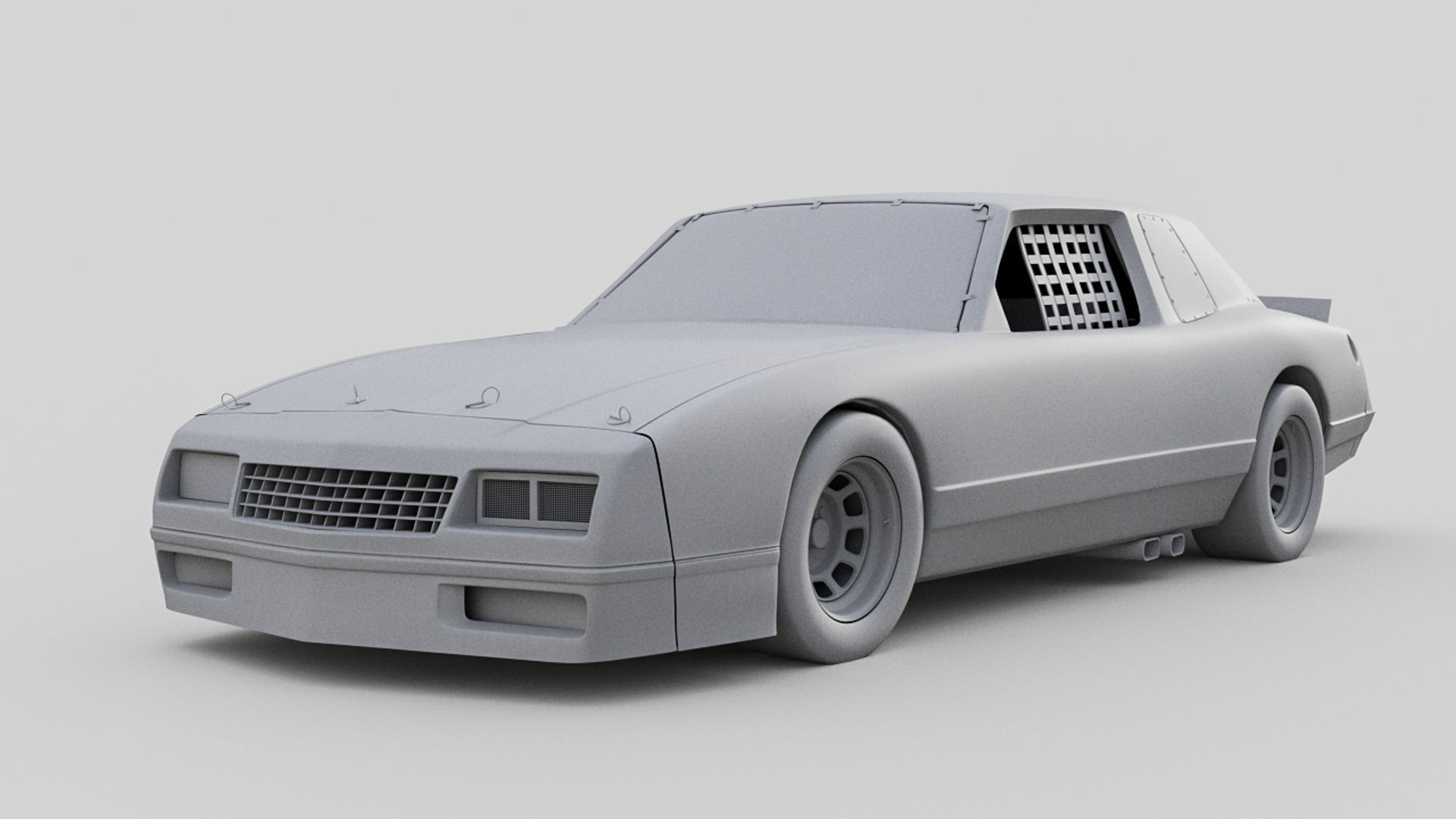 1986 Chevy Monte Carlo - Stock Car 3D model_9