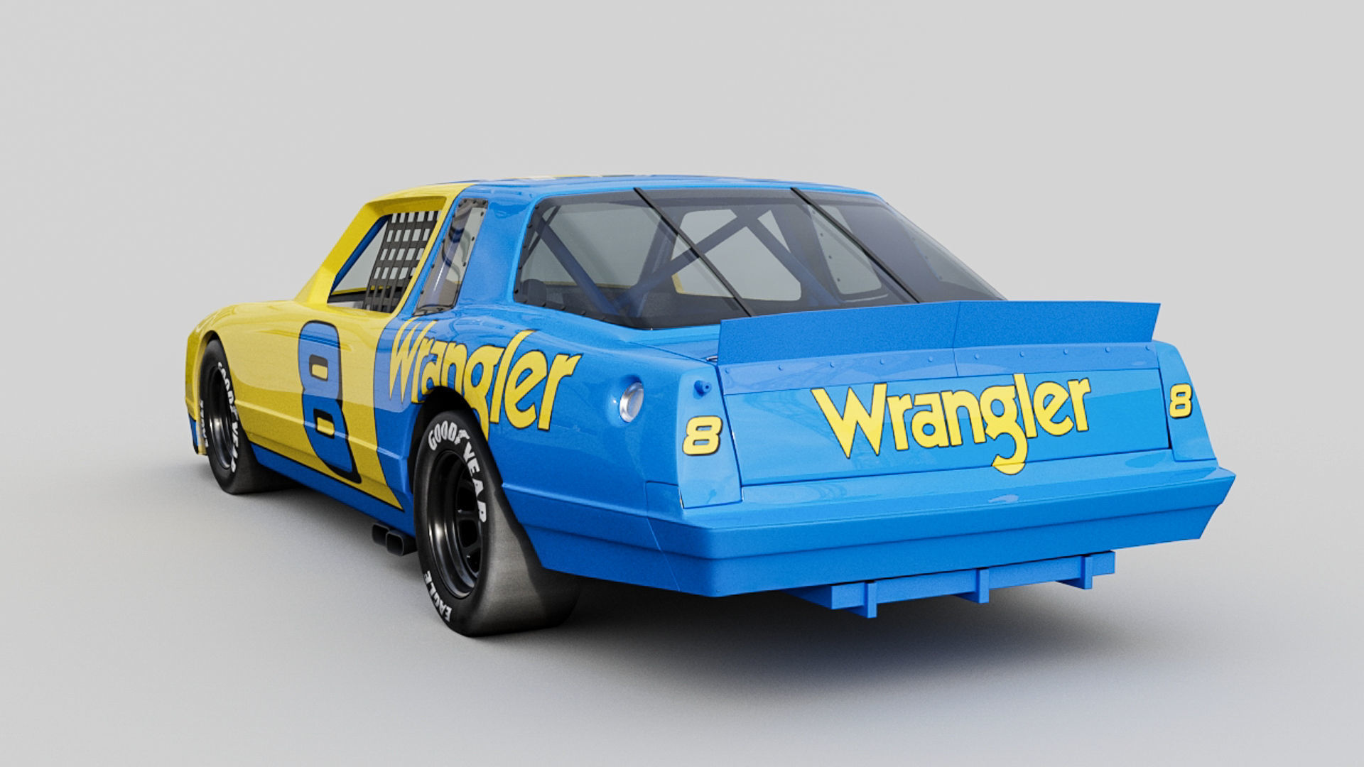 1986 Chevy Monte Carlo - Stock Car 3D model_6