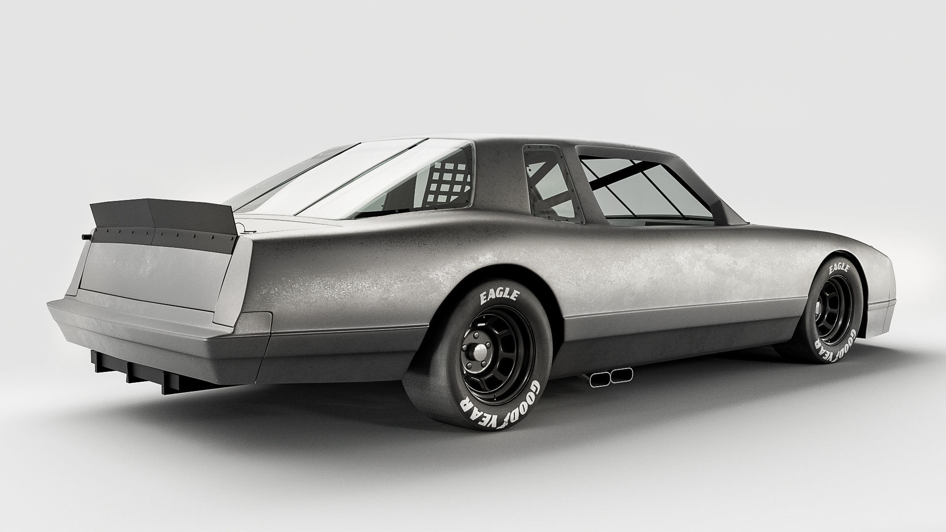 1986 Chevy Monte Carlo - Stock Car 3D model_3