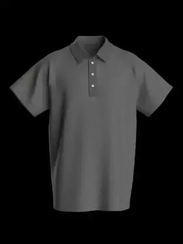 Male oversized raglan polo tshirt