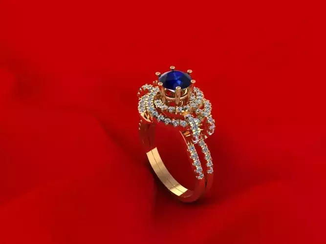 Twist Solitaire Ring 