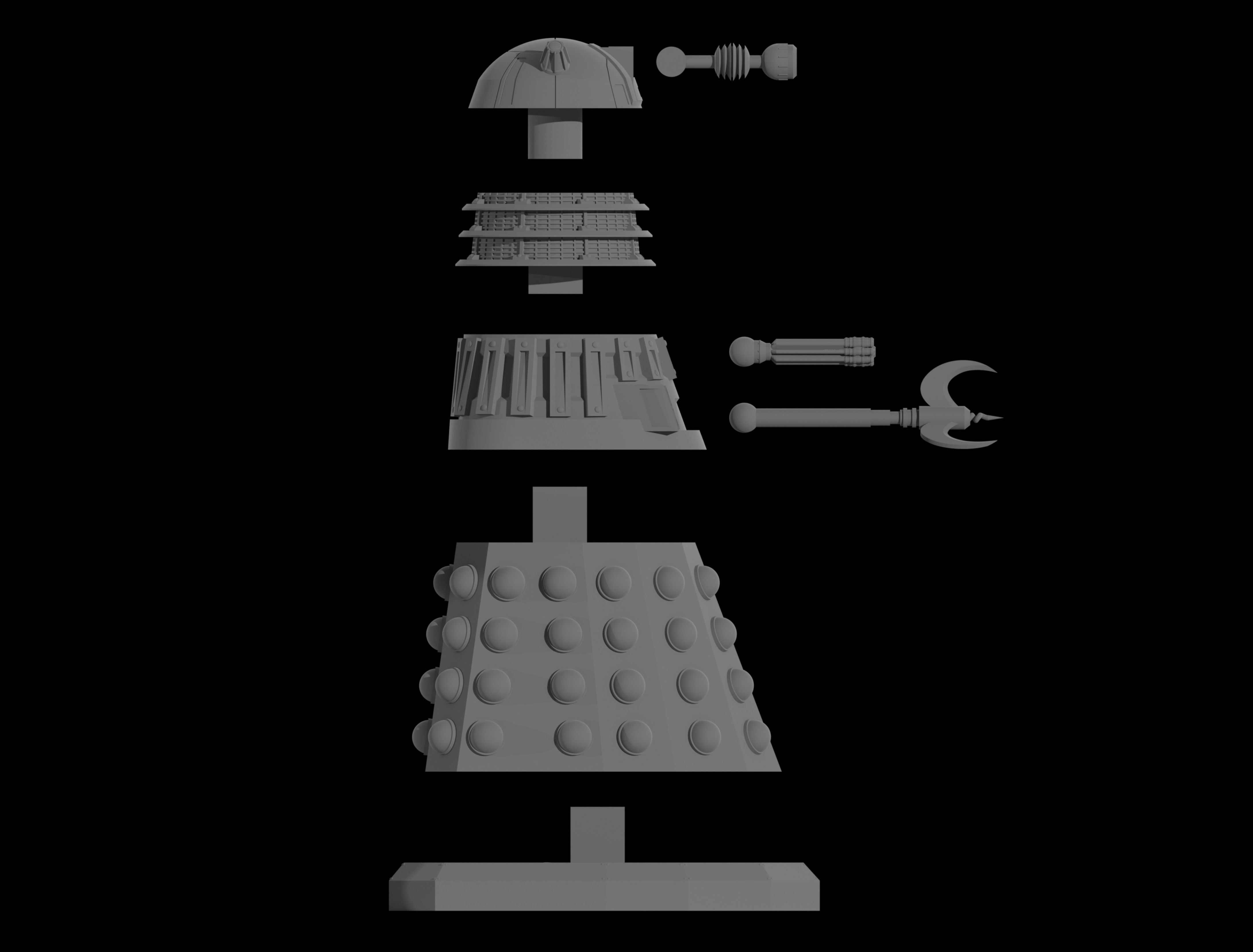 05 D-A-L-E-K - Restoration Empire Executioner - 32mm Miniature - 3D print model_1