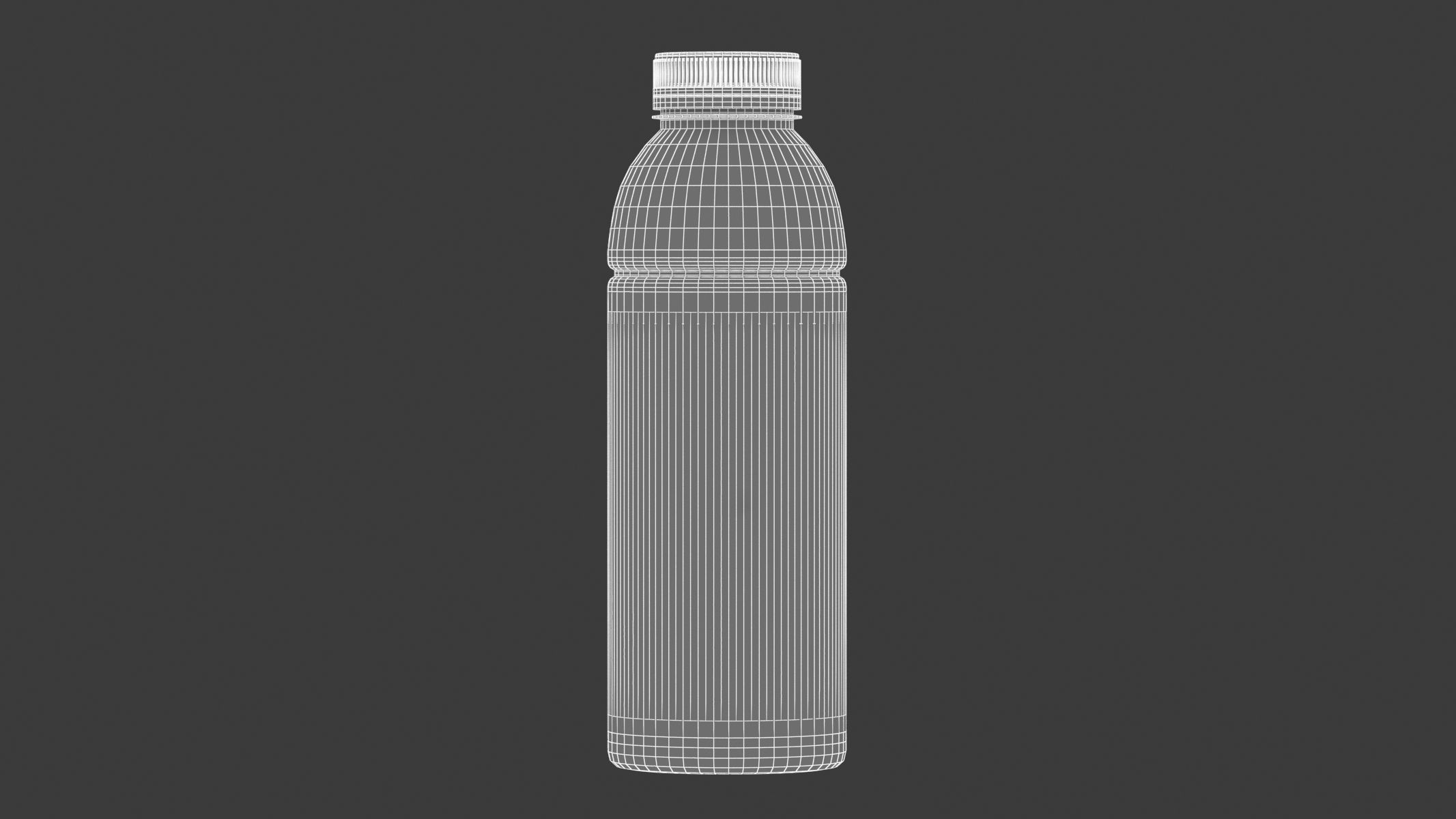Plastic Tran Bottle Generic 3D model_5