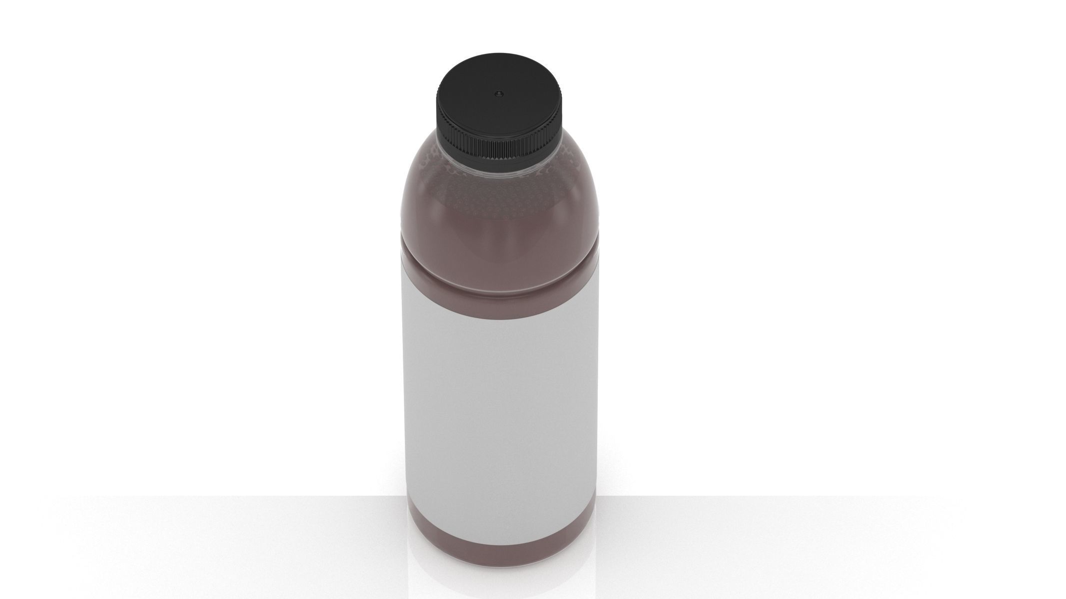 Plastic Tran Bottle Generic 3D model_1