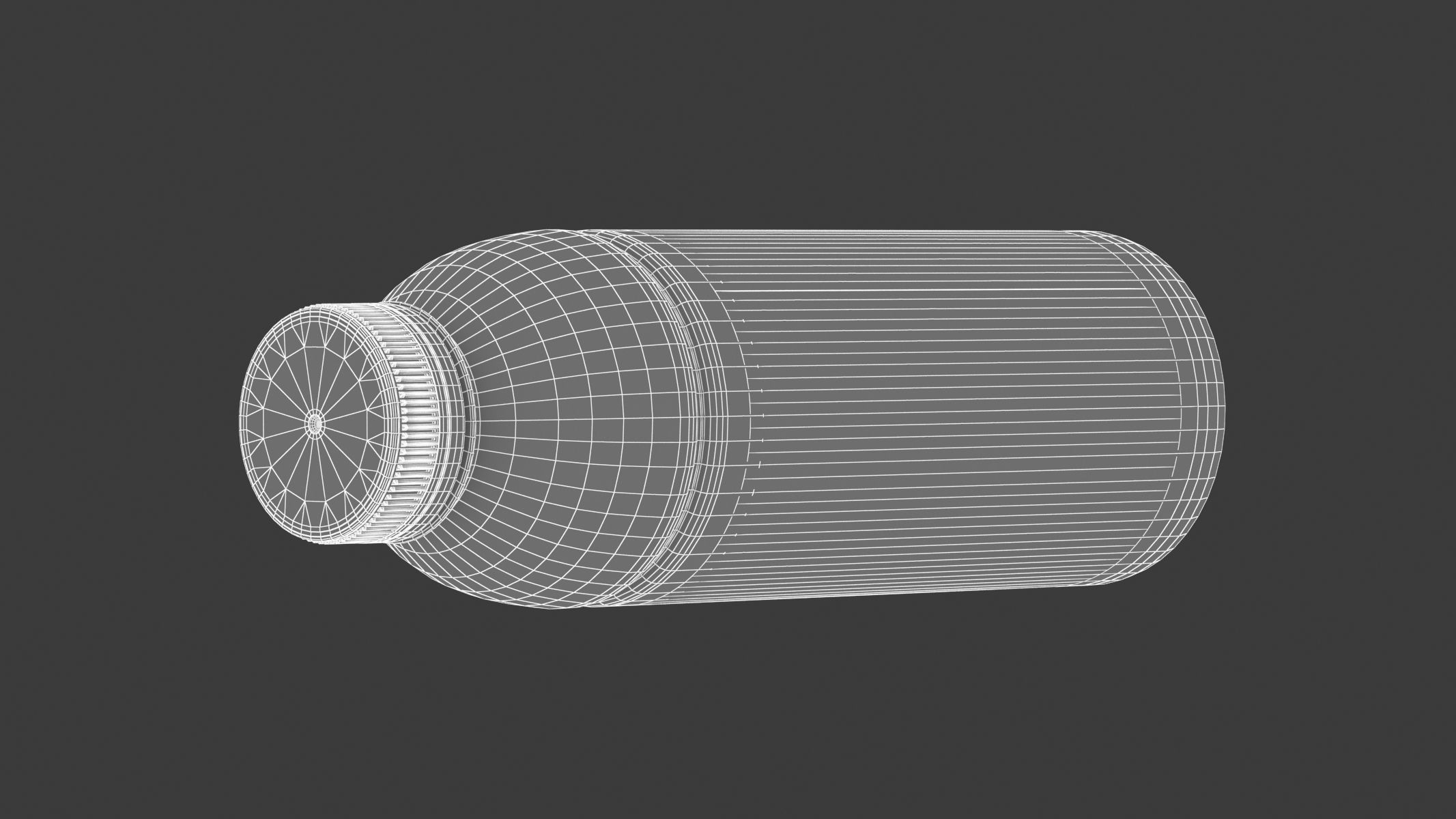 Plastic Tran Bottle Generic 3D model_9