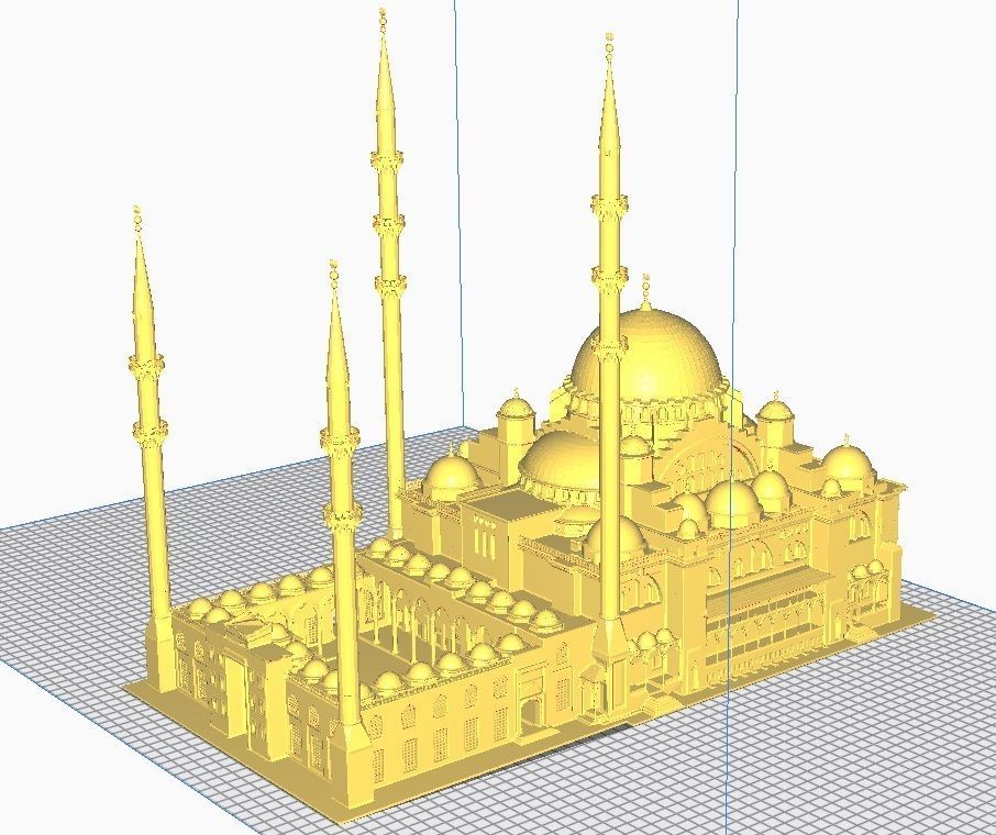 mosque of suleymaniye 3D print model_1