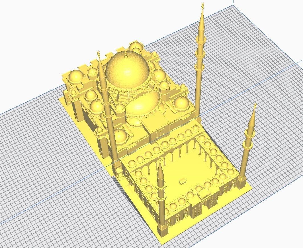 mosque of suleymaniye 3D print model_2