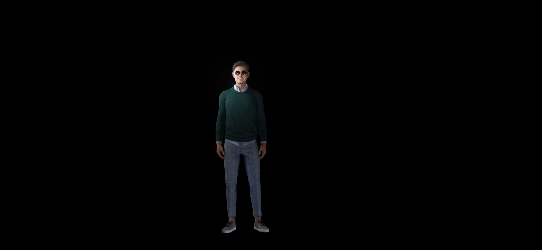 Tom Cruise character Low-poly 3D model_7